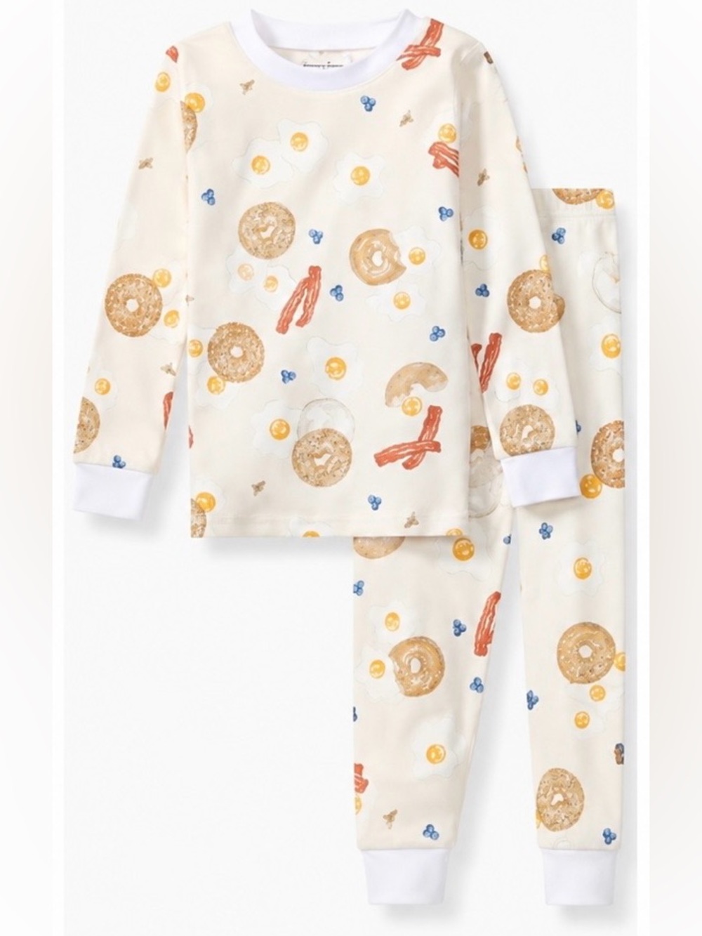 Kids 100% Organic Breakfast Print Pajama set